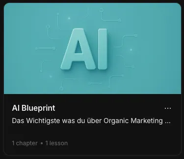 AI Blueprint – 1 Lesson