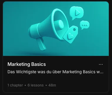 Marketing Basics – 6 Lessons