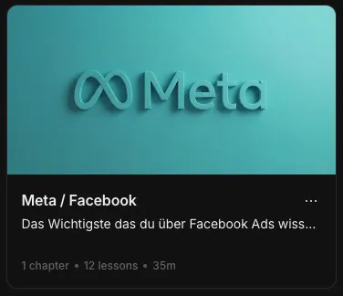 Meta / Facebook Ads – 12 Lessons