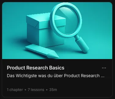 Product Research Basics – 7 Lessons