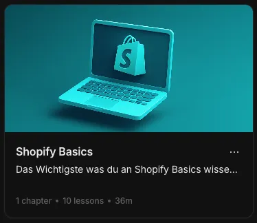 Shopify Basics – 10 Lessons