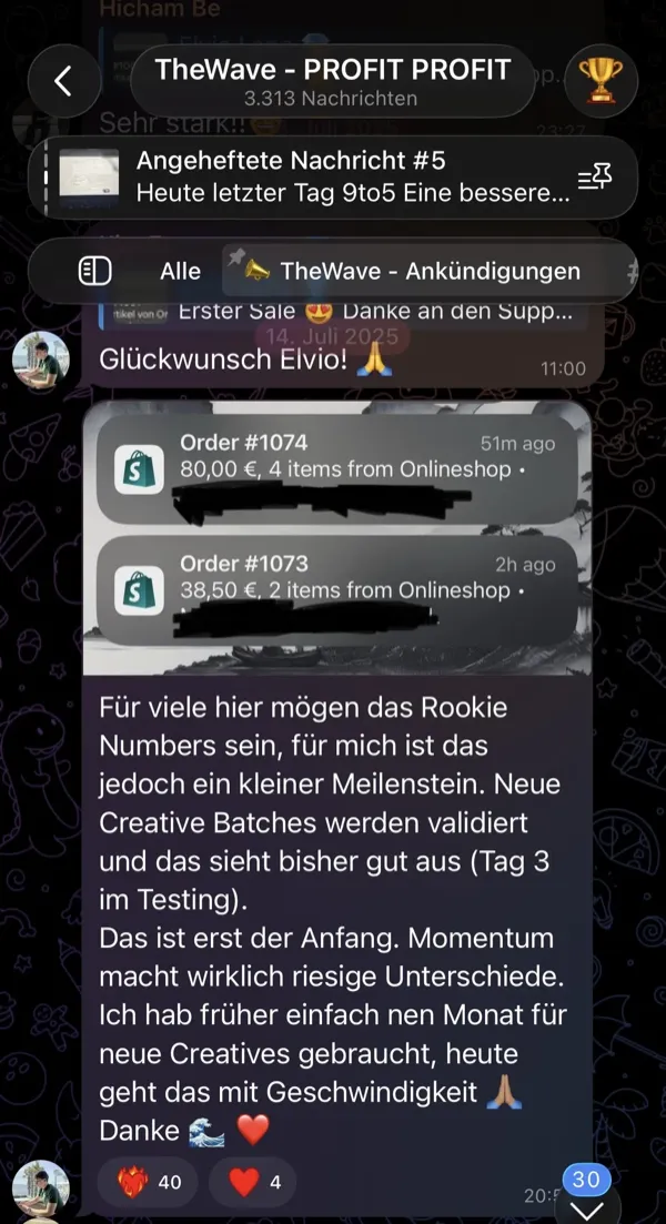 Community-Mitglied mit 0-4k Umsatz