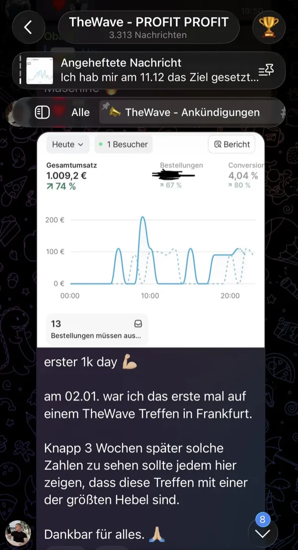 Community-Mitglied mit 0-4k Umsatz