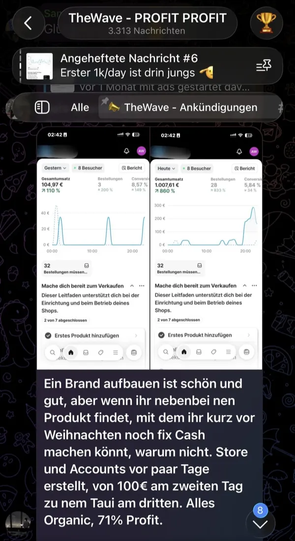 Community-Mitglied mit 0-4k Umsatz