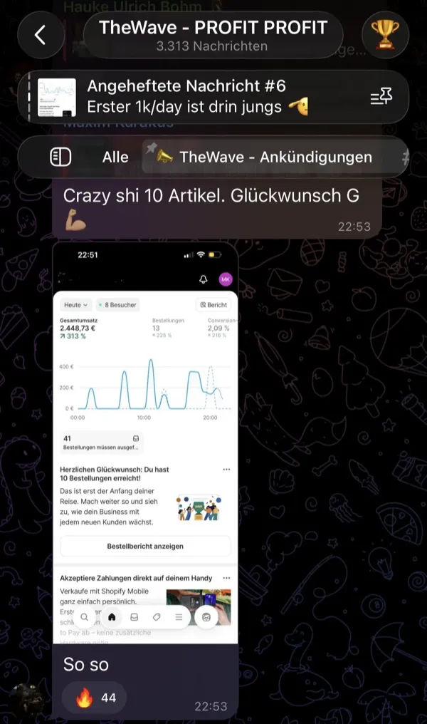 Community-Mitglied mit 0-4k Umsatz