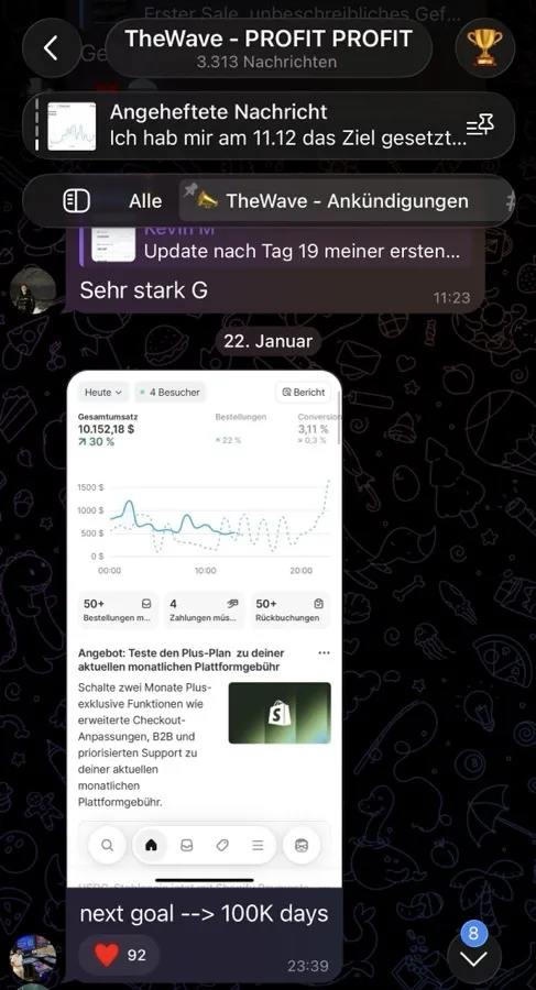 Community-Mitglied mit 10k+ Umsatz