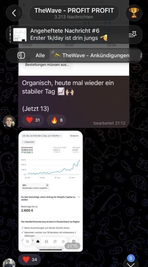 Community-Mitglied mit 10k+ Umsatz