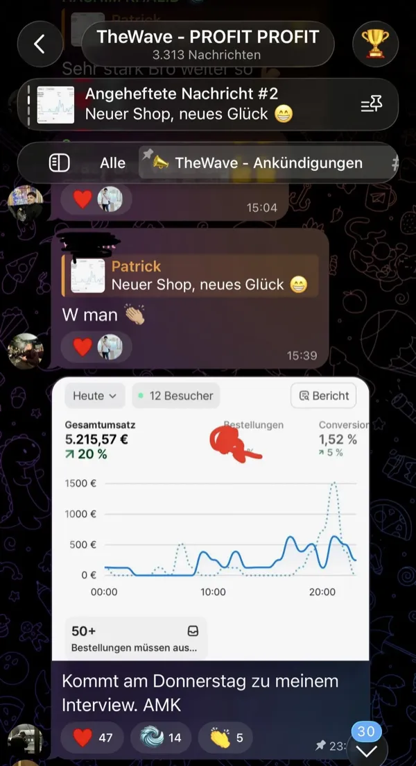 Community-Mitglied mit 4k-10k Umsatz