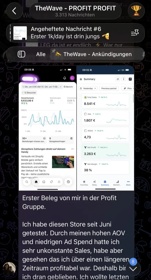 Community-Mitglied mit 4k-10k Umsatz